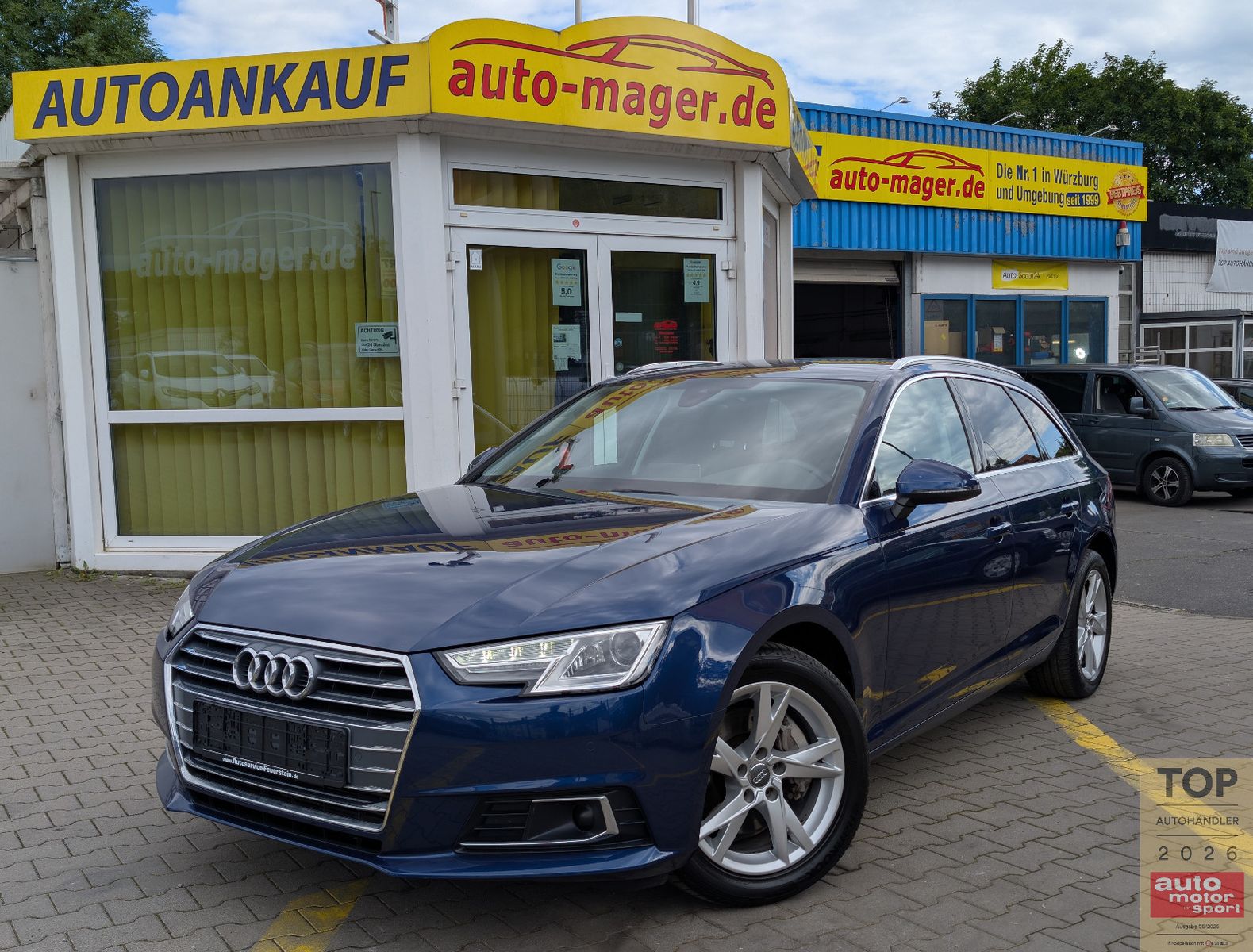 Audi A4 2016, 109 104 км, 160 kW (218 PS) дизель, автомат — фото с аукциона, доставка в Беларусь