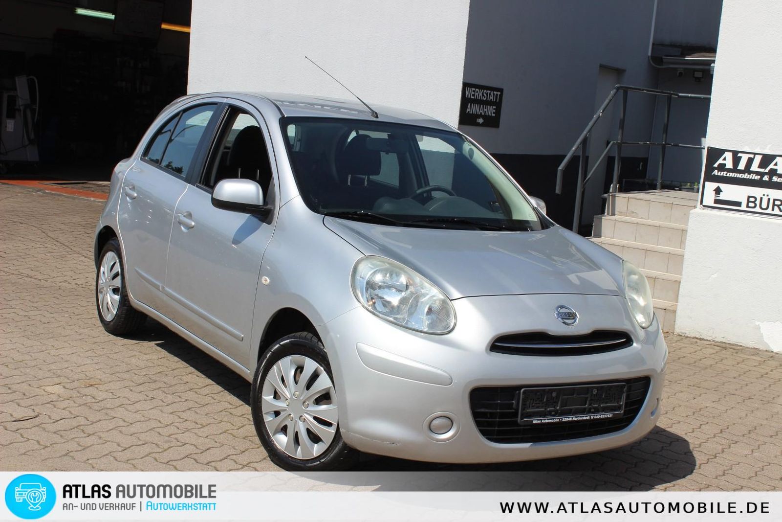 Nissan Micra 2011, 127 000 км, 59 kW (80 PS) бензин, schaltgetriebe — фото с аукциона, доставка в Беларусь