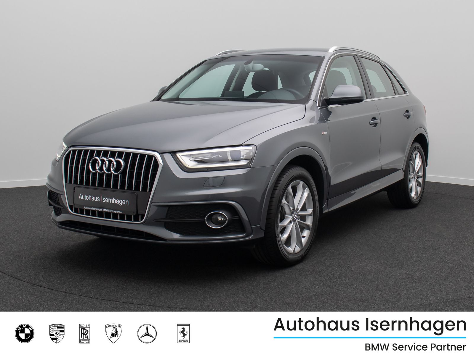 Audi Q3 2014, 108 500 км, 110 kW (150 PS) бензин, автомат — фото с аукциона, доставка в Беларусь