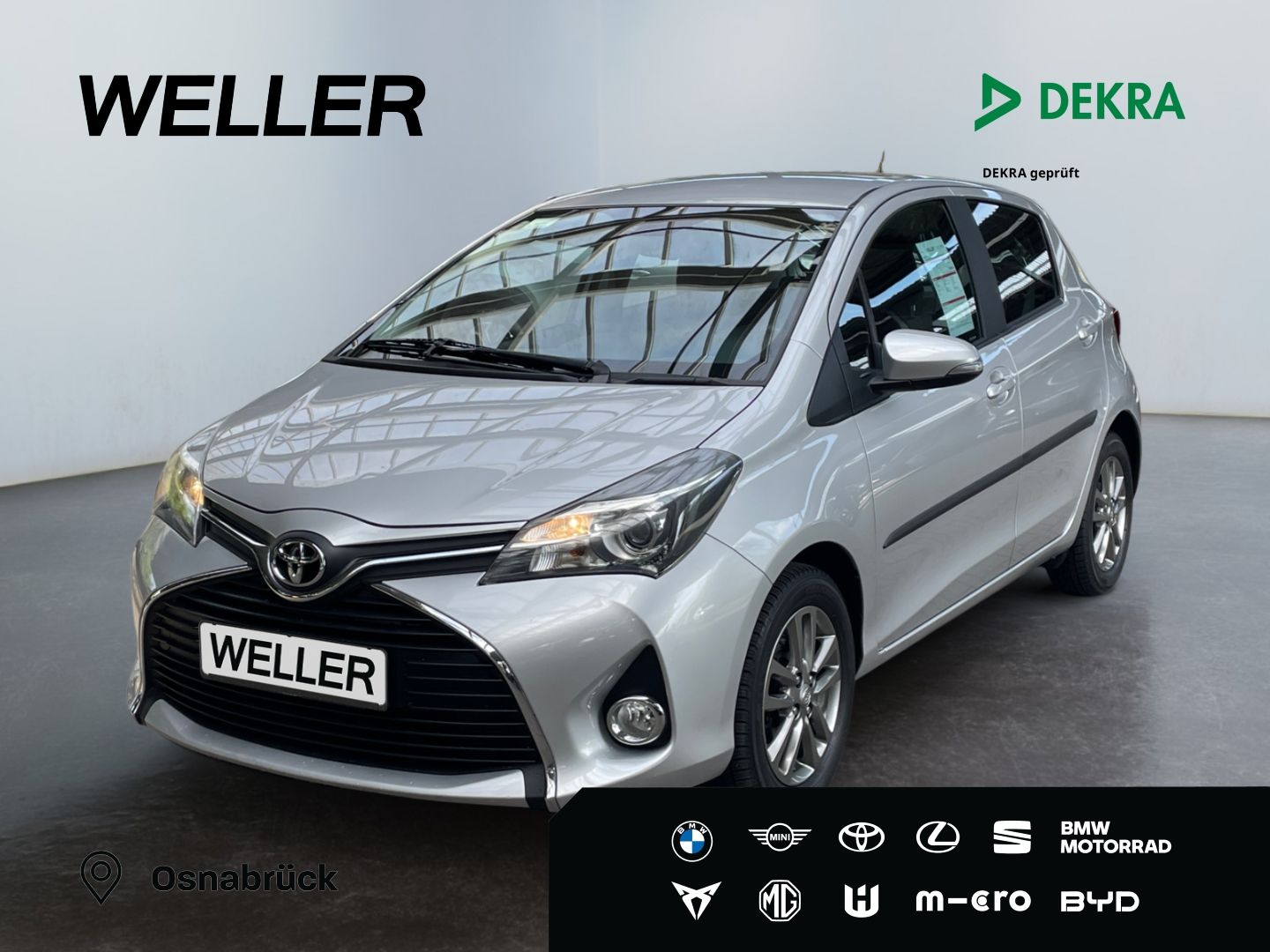 Toyota Yaris 2014, 103 832 км, 73 kW (99 PS) бензин, schaltgetriebe — фото с аукциона, доставка в Беларусь