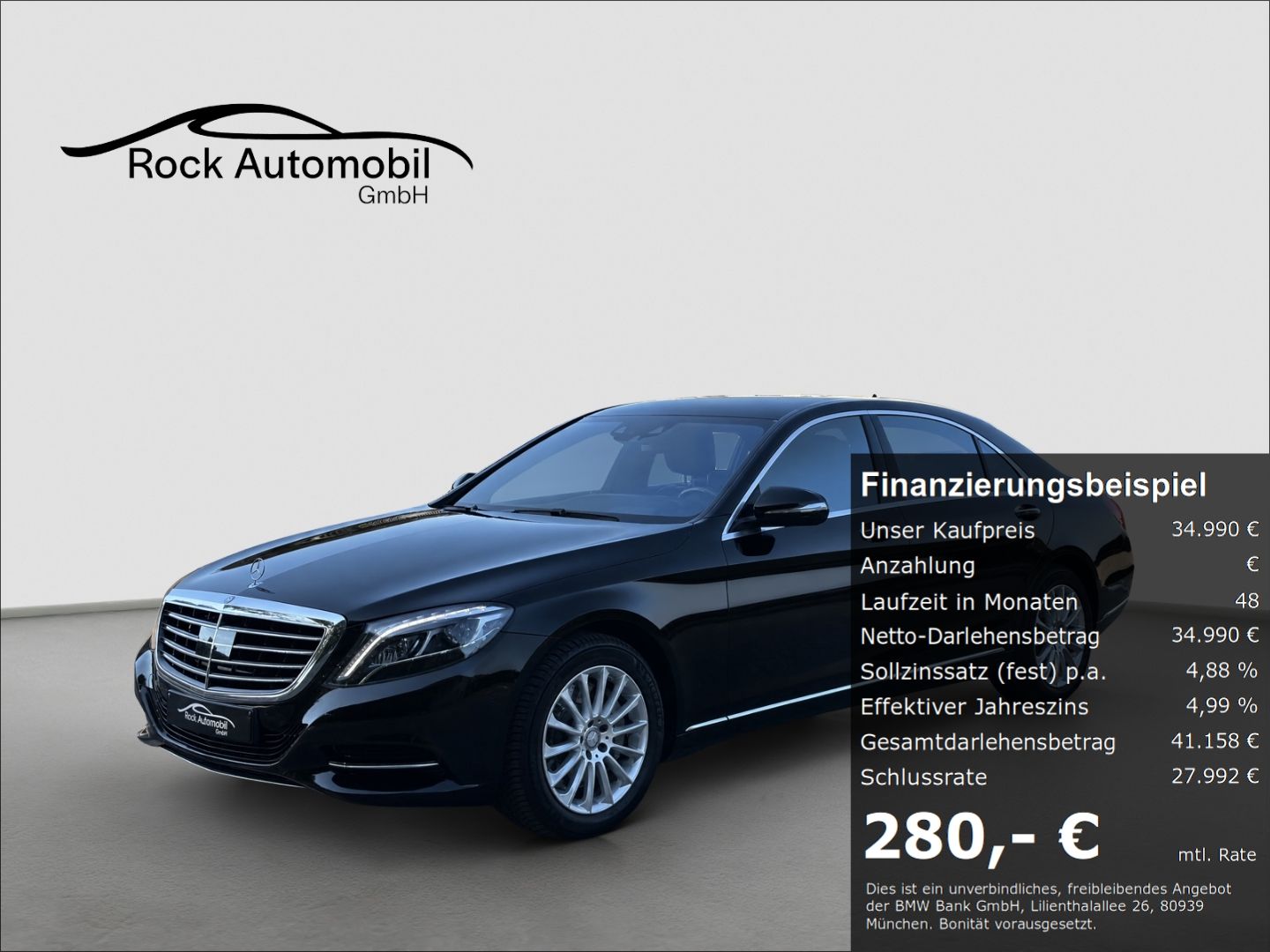 Mercedes-Benz S 500 2014, 102 990 км, 335 kW (455 PS) бензин, автомат — фото с аукциона, доставка в Беларусь