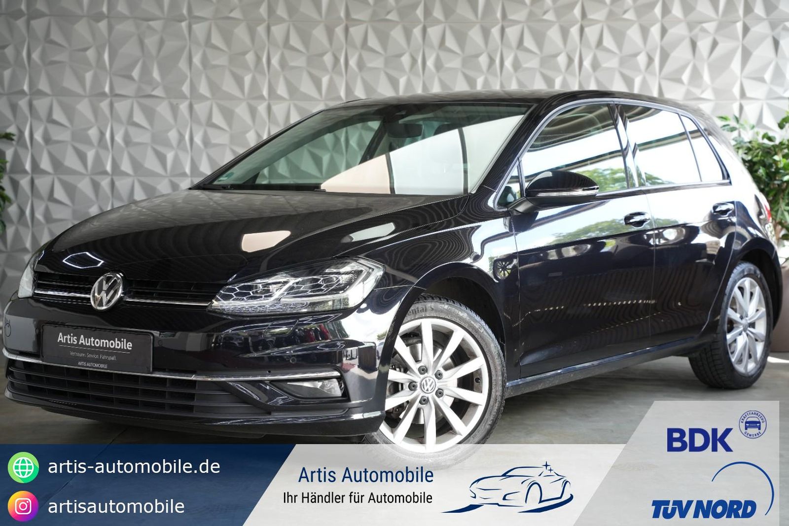Volkswagen Golf 2019, 72 000 км, 110 kW (150 PS) бензин, автомат — фото с аукциона, доставка в Беларусь