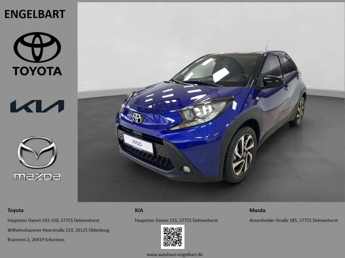 Toyota Aygo (X) 2024, 7 500 км, 53 kW (72 PS) бензин, автомат — фото с аукциона, доставка в Беларусь