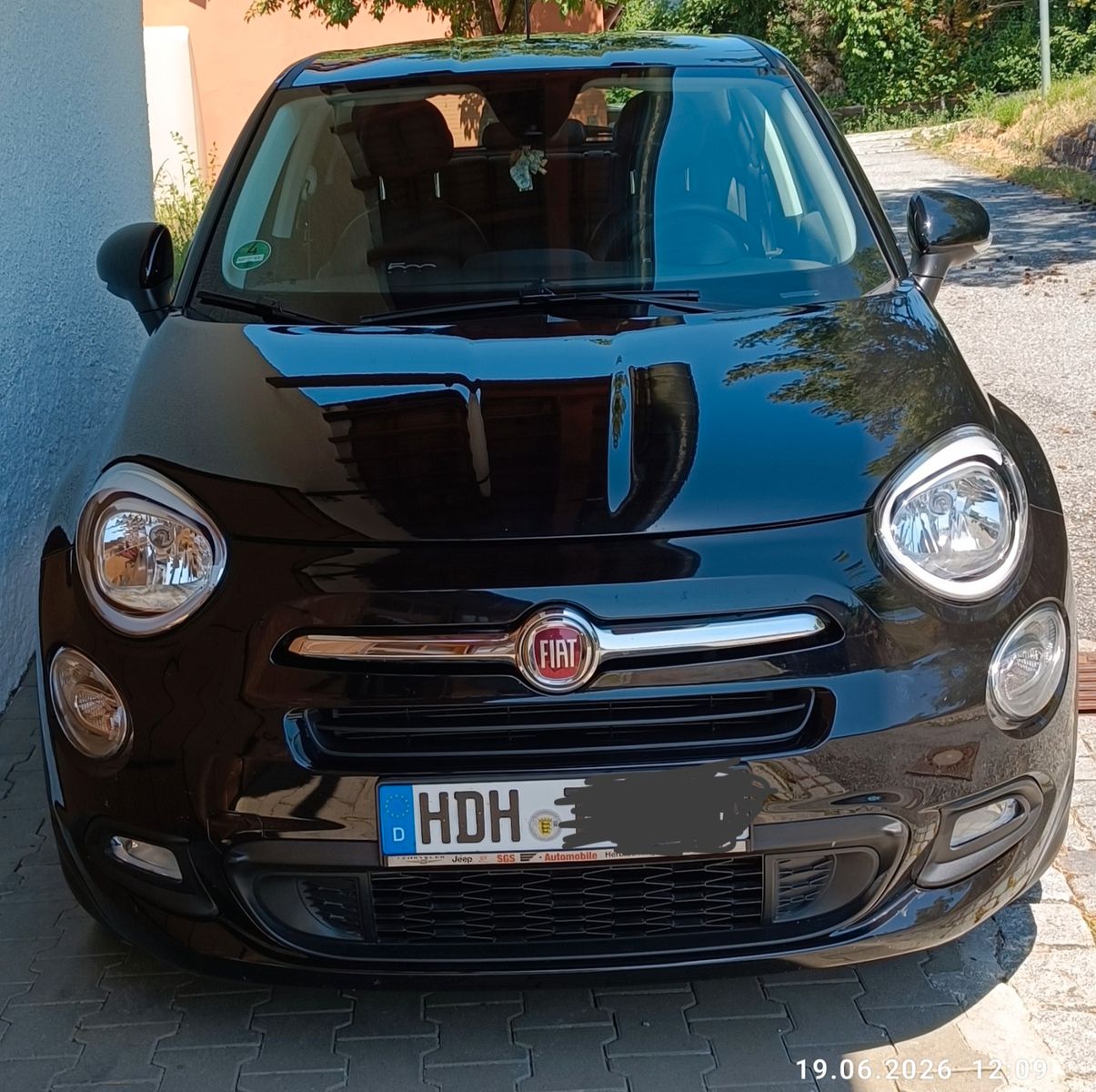 Fiat 500X 2016, 60 000 км, 81 kW (110 PS) бензин, schaltgetriebe — фото с аукциона, доставка в Беларусь