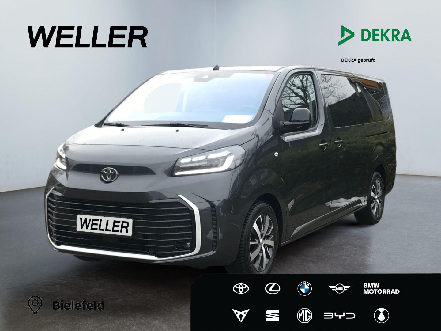 Toyota Proace (Verso) 2025, 29 892 км, 130 kW (177 PS) дизель, автомат — фото с аукциона, доставка в Беларусь