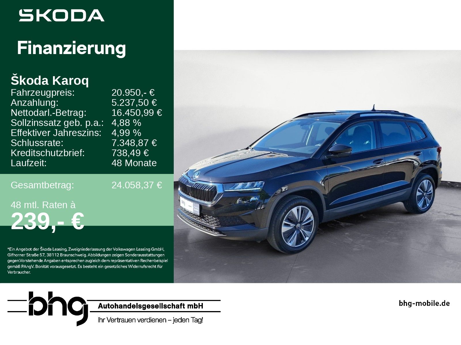 Skoda Karoq 2023, 59 303 км, 110 kW (150 PS) бензин, schaltgetriebe — фото с аукциона, доставка в Беларусь