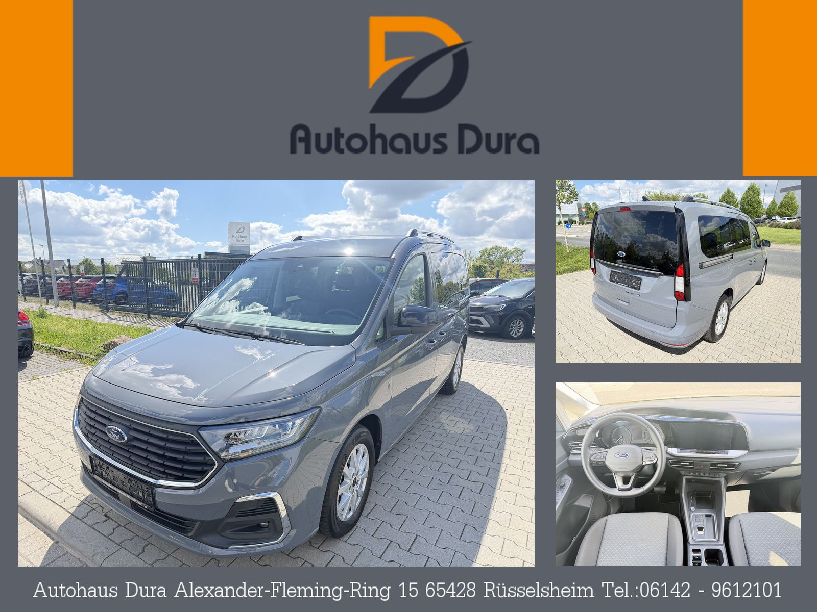 Ford Grand Tourneo 2024, 36 150 км, 90 kW (122 PS) дизель, автомат — фото с аукциона, доставка в Беларусь