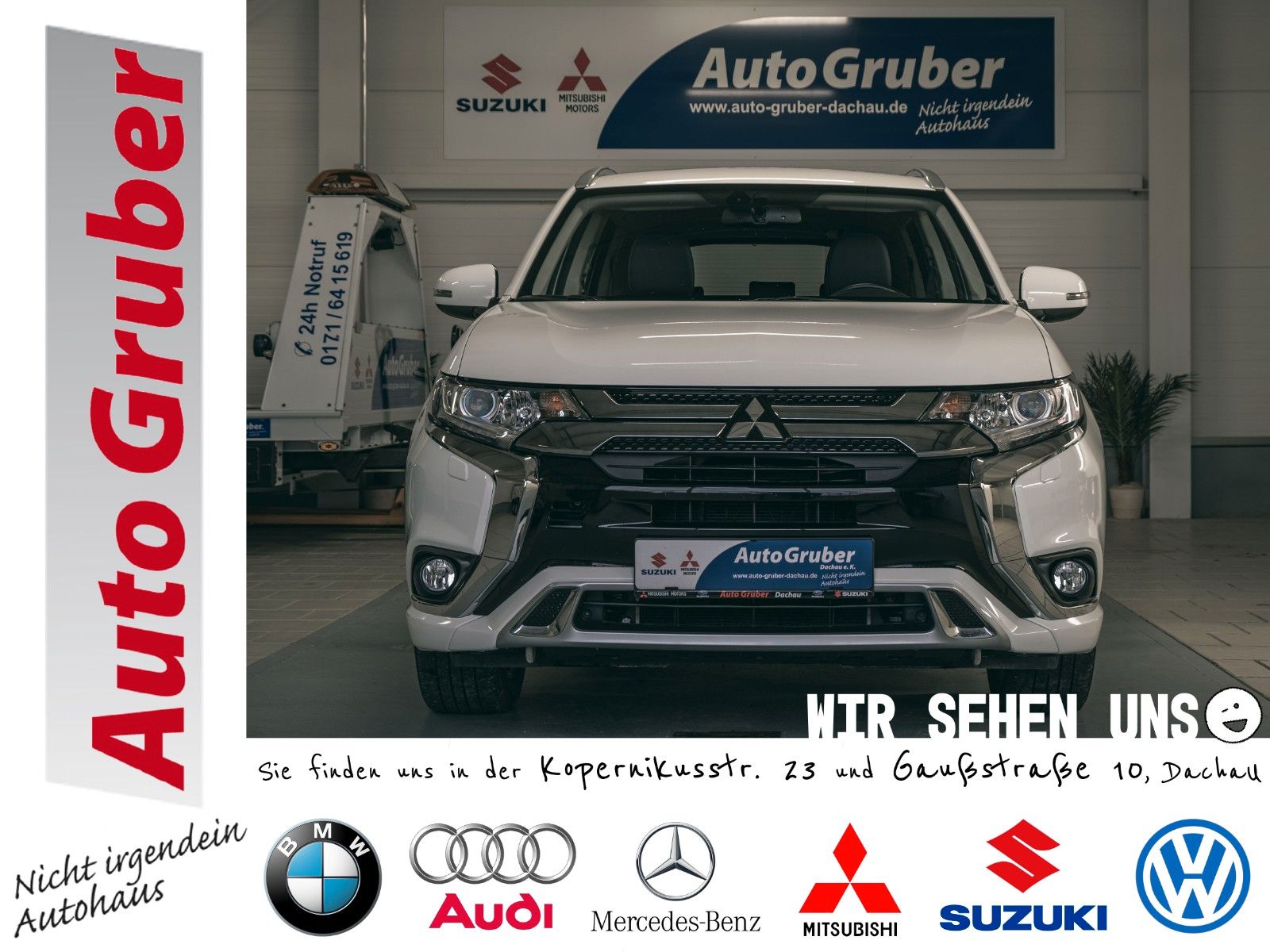 Mitsubishi Plug-in Hybrid Outlander 2019, 29 761 км, 165 kW (224 PS) бензин, автомат — фото с аукциона, доставка в Беларусь