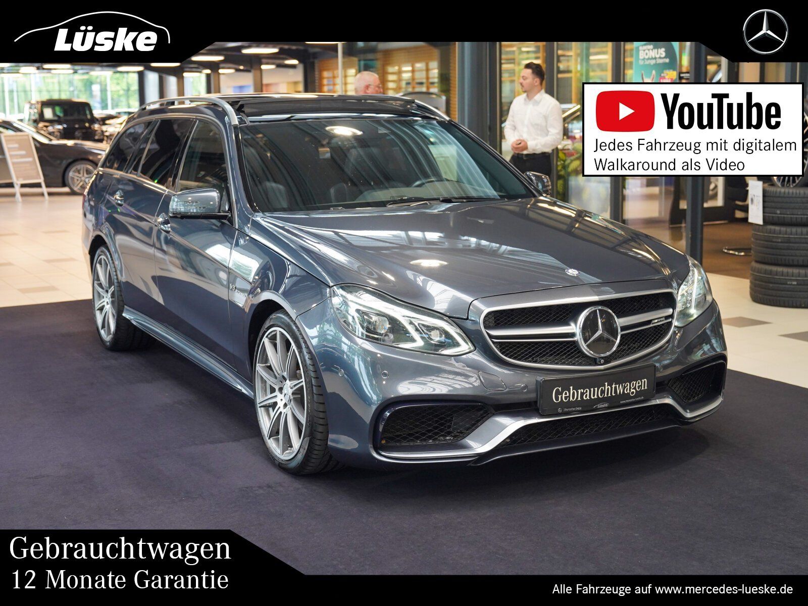 Mercedes-Benz E 63 AMG 2015, 141 067 км, 410 kW (557 PS) бензин, автомат — фото с аукциона, доставка в Беларусь
