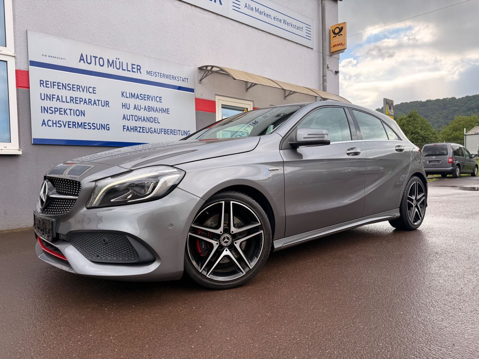Mercedes-Benz A 250 2018, 84 004 км, 160 kW (218 PS) бензин, автомат — фото с аукциона, доставка в Беларусь