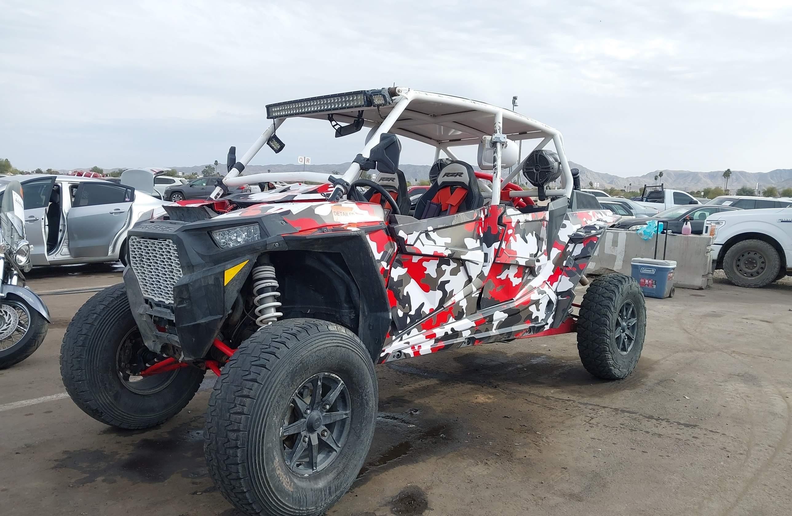 POLARIS RZR 2017, 5 535 км, 2 бензин — фото с аукциона, доставка в Беларусь